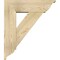 Ekena Millwork Traditional Traditional Rough Sawn Bracket w/ Offset Brace, Douglas Fir, 8"W x 26"D x 30"H BKT0806X26X30TRA01RDF - alternate 3